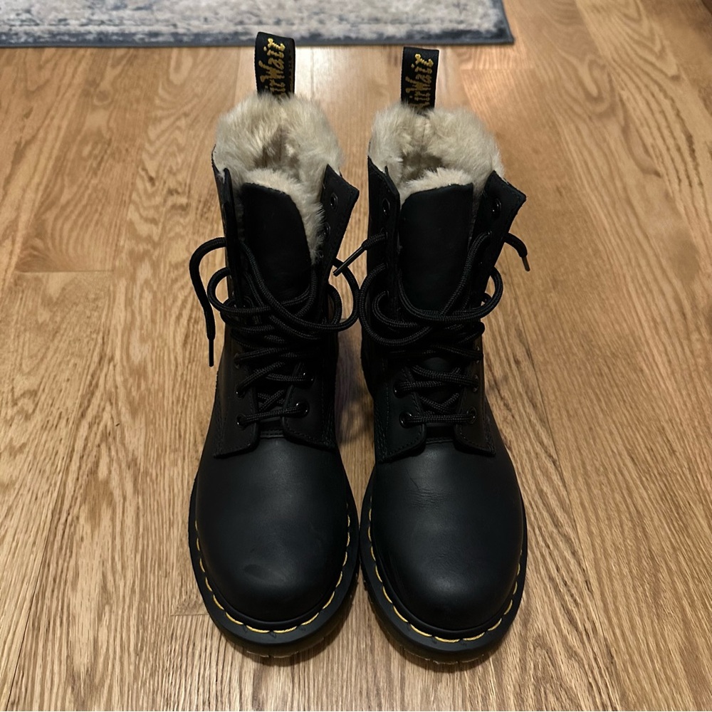 Dr. Martens 1460 Serena 8 Eye Sherpa Boots